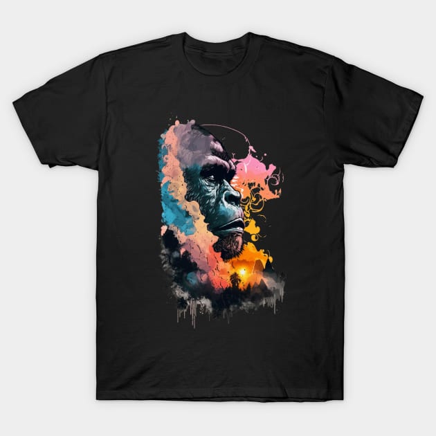 Silverback Gorilla Wildlife Animal Lovers T-Shirt by BurunduXX-Factory